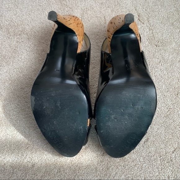 Guess Patton Leather Open Toe Hi-Heel Sandals - Picture 10 of 10